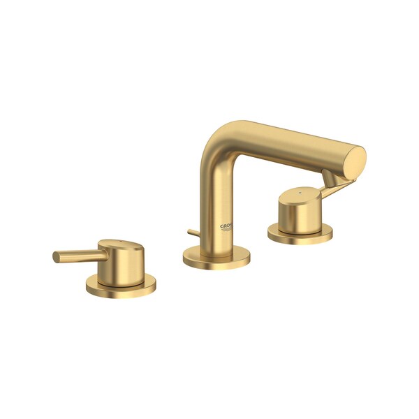 8-in. Widespread 2-Handle S-Size Bathroom Faucet 1.2 Gpm, Gold